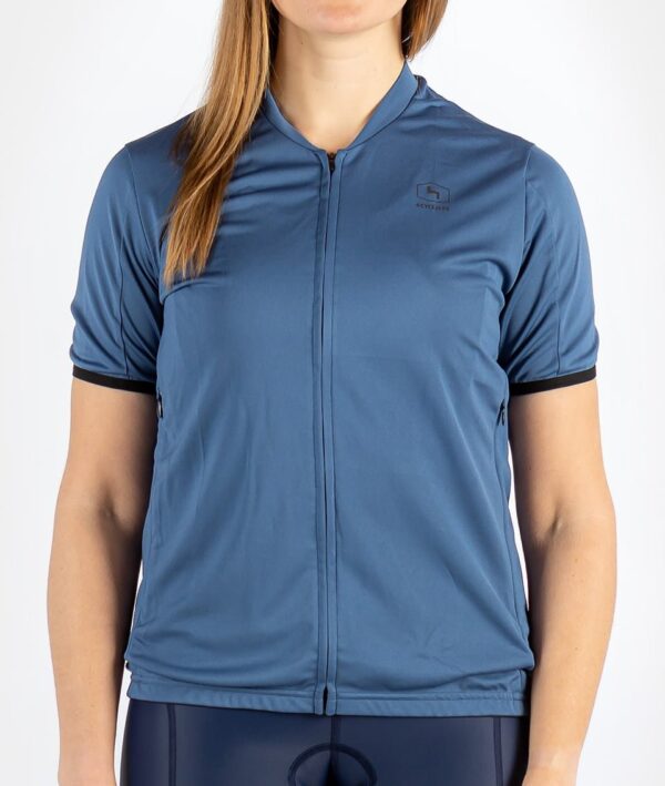 Gravel Cycling Uni-sex Short Sleeve Jersey Gradventure Blue