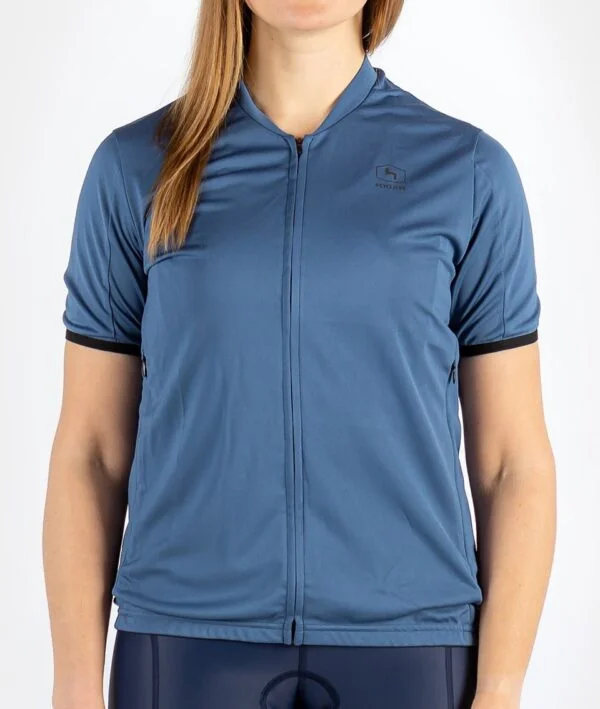 Gravel Cycling Uni-sex Short Sleeve Jersey Gradventure Blue