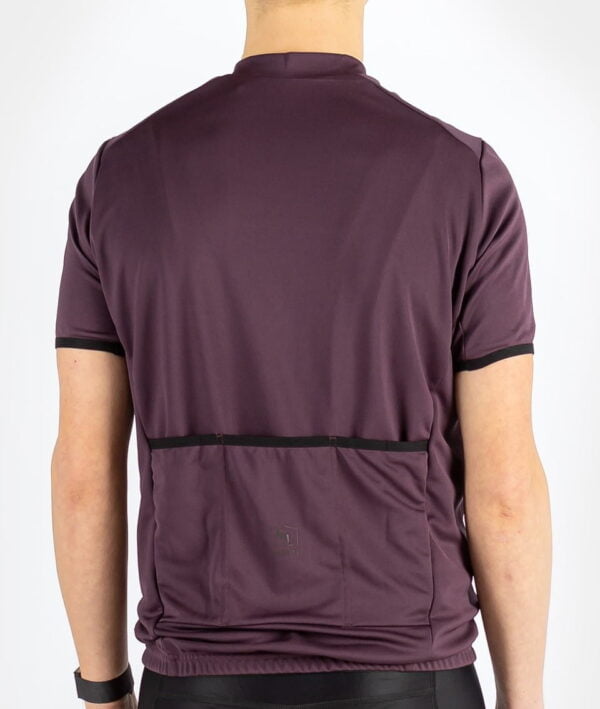 Gravel Cycling Uni-sex Short Sleeve Jersey Gradventure Wine Red - Image 5