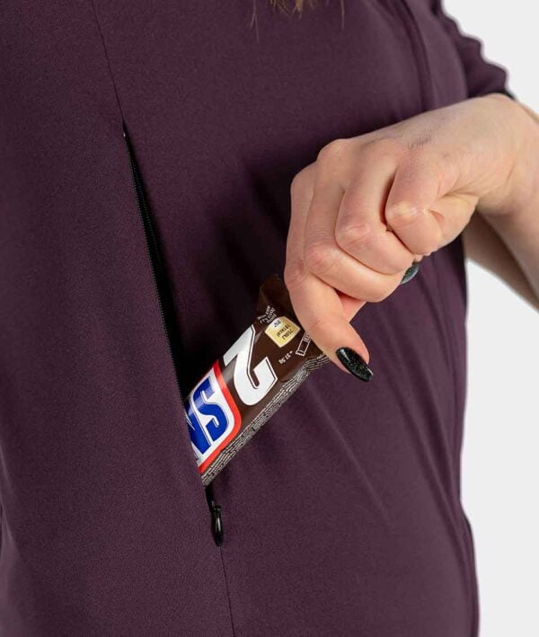 Gravel Cycling Uni-sex Short Sleeve Jersey Gradventure Wine Red - Image 3