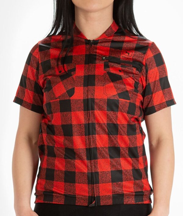 Gravel Cycling Uni-sex Short Sleeve Jersey Gradventure Lumberjack