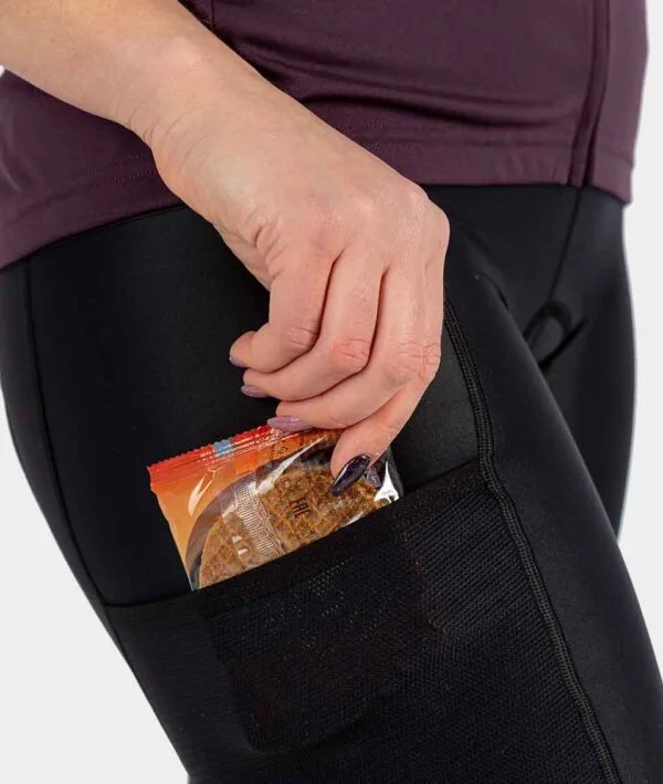 Women's Cycling Cargo Bib Shorts Gradventure Black - Image 4