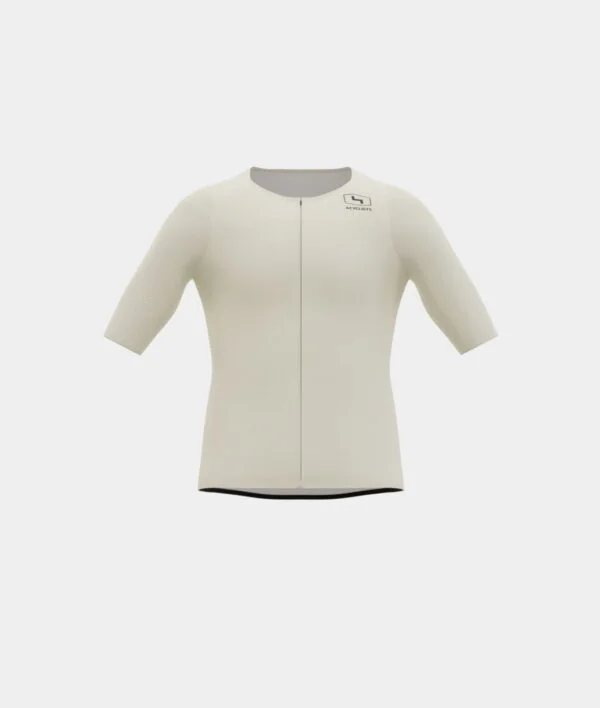 4Cyclists Aero Jersey One Colour Crema Front
