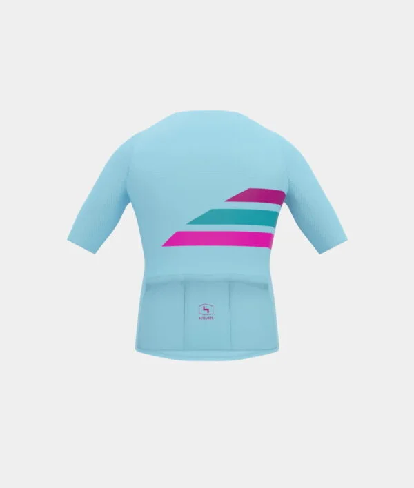 4Cyclists Aero Jersey Retro Aqua Back