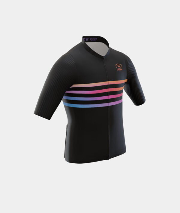 4Cyclists Race jersey Lines Black