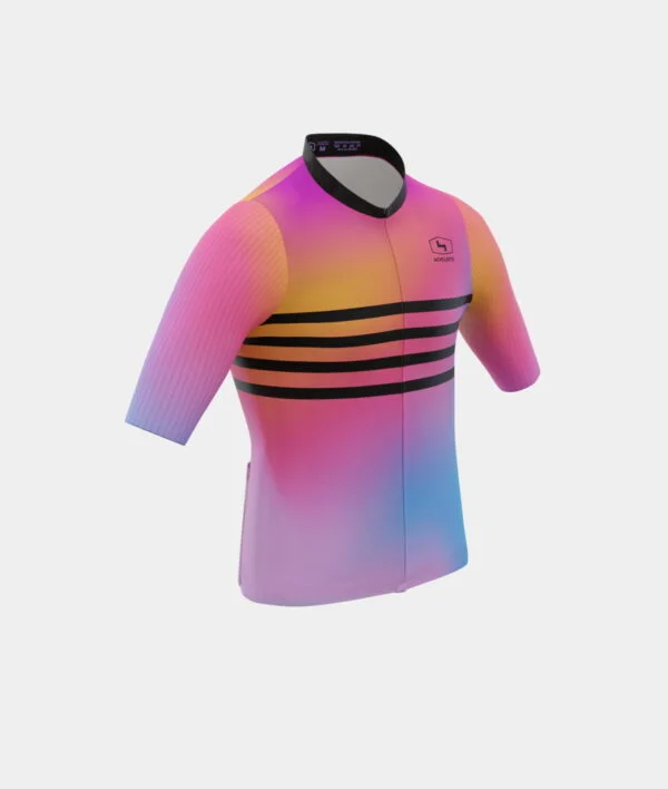 Men's Race Cycling Jersey Lines Bright
