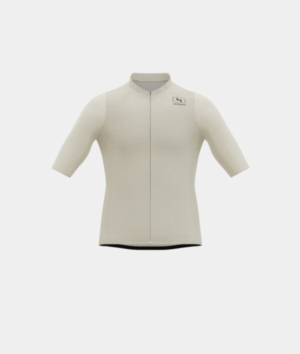 4Cyclists Race jersey One Colour Crema front