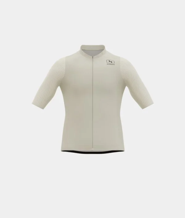 4Cyclists Race jersey One Colour Crema front