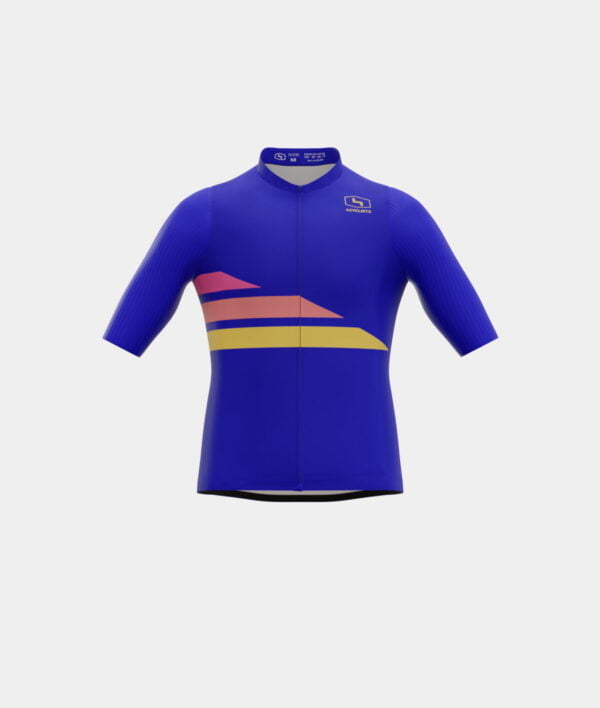 4Cyclists Race jersey Retro Blue front